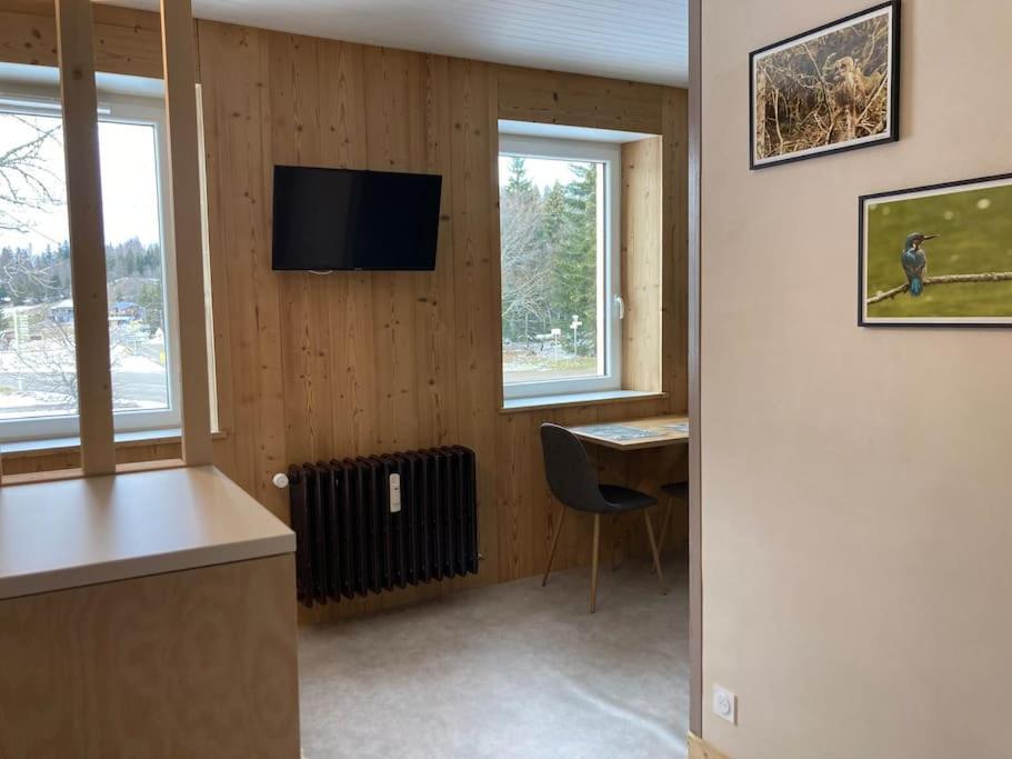 Studio Chaleureux Au Depart Des Sentiers Et Pistes De Ski Lajoux エクステリア 写真